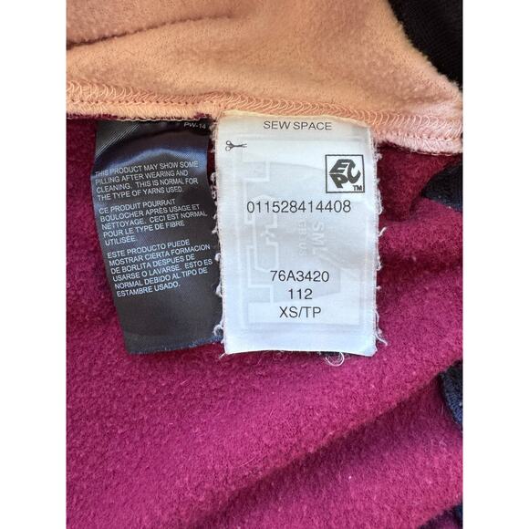 Tommy Hilfiger Denim Colorblock Sweatshirt XS Oversized Fit Retro Pullover - Picture 7 of 9